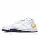 Air Jordan 1 Low Bílý Multi Bílý Žlutá běžecké boty CW7009 100 Pánské a dámské AJ1 teniska Jordan