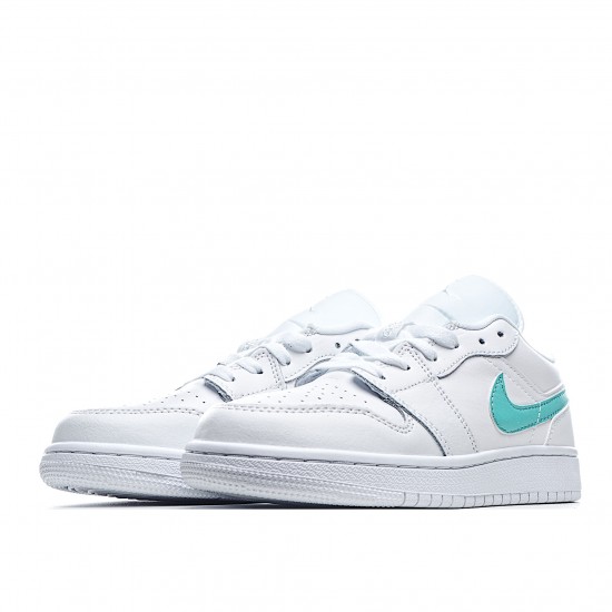 Air Jordan 1 Low Bílý Neon Jordan CW7035 100 dámskés AJ1 teniska běžecké boty