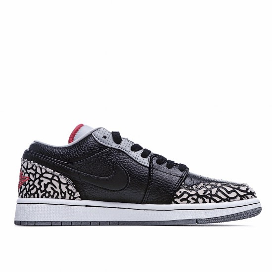 Air Jordan1 Retro Low Černá Šedá běžecké boty 350571 061 AJ1 teniska Pánské a dámské Jordan