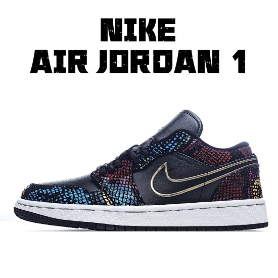 Air Jordan 1 Low BHM Černá běžecké boty CW5580 001 Pánské a dámské AJ1 teniska Jordan