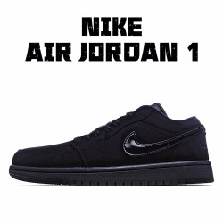 Air Jordan 1 Low Černá Jordan 553558 056 Pánské a dámské AJ1 teniska běžecké boty 