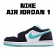 Air Jordan 1 Low Černá Bílý Modrý CQ9828-131 Pánské a dámské běžné boty