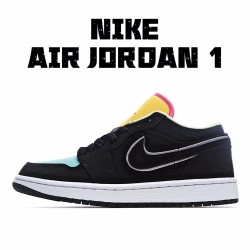 Air Jordan 1 Low Černá Žlutá běžecké boty CK3022 013 Pánské a dámské AJ1 teniska Jordan 