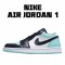 Air Jordan 1 Low Modrý Bílý Černá běžecké boty 553558 117 AJ1 teniska Pánské a dámské Jordan 