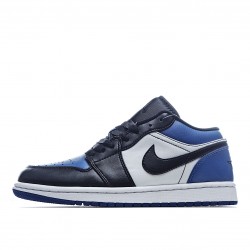 Air Jordan 1 Low Modrý Bílý Černá běžecké boty CQ9446 400 AJ1 teniska Pánské a dámské Jordan 