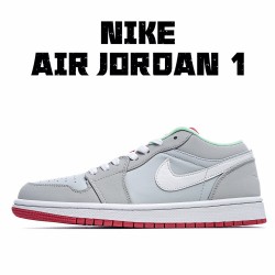 Air Jordan 1 Low běžecké boty 553558 021 Pánské a dámské AJ1 teniska Šedá Bílý Jordan 