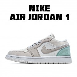 Air Jordan 1 Low Šedá Zelená Bílý běžecké boty CV3043 100 AJ1 teniska Pánské a dámské Jordan 