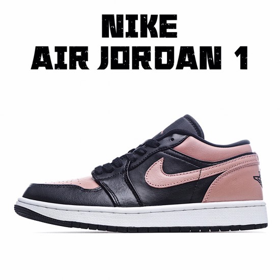 Air Jordan 1 Low Růžový Černá běžecké boty Pánské a dámské 553558 034 AJ1 teniska Jordan