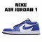 Air Jordan 1 Low Bílý Modrý běžné boty 553558 124  Pánské a dámské AJ1 teniska Jordan 