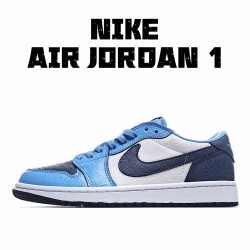 Air Jordan 1 Low Bílý Modrý Černá běžecké boty CZ0356 200 Pánskés AJ1 teniska Jordan 