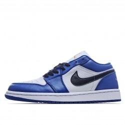 Air Jordan 1 Low Bílý Modrý běžecké boty 553558 401 AJ1 teniska Pánské a dámské Jordan 