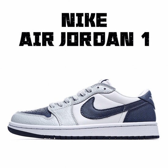 Air Jordan 1 Low Bílý Modrý Jordan CW8576 200 Pánské a dámské AJ1 teniska běžecké boty