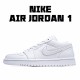 Air Jordan 1 Low Bílý běžecké boty 553558 112 AJ1 teniska Pánské a dámské Jordan