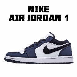 Air Jordan 1 Low Bílý Deep Modrý běžecké boty 309192 101 AJ1 teniska Pánské a dámské Jordan 