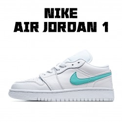 Air Jordan 1 Low Bílý Neon Jordan CW7035 100 dámskés AJ1 teniska běžecké boty 