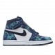 Air Jordan 1 High OG Tie Dye Modrý Černá Jordan CD0461 100 AJ1 teniska Pánskés