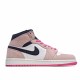 Air Jordan 1 Mid Crimson Tint 852542 801 Pánské a dámské AJ1 teniska Růžový Bílý Černá Jordan