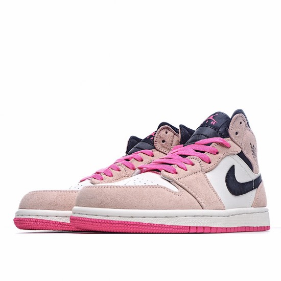 Air Jordan 1 Mid Crimson Tint 852542 801 Pánské a dámské AJ1 teniska Růžový Bílý Černá Jordan