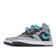 Air Jordan 1 Mid Šedá Aqua 554724 063 Šedá Zelená Pánské a dámské AJ1 teniska Jordan