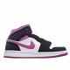 Air Jordan 1 Mid Magenta Bílý Černá Růžový Jordan BQ6472 005 Pánské a dámské AJ1 teniska