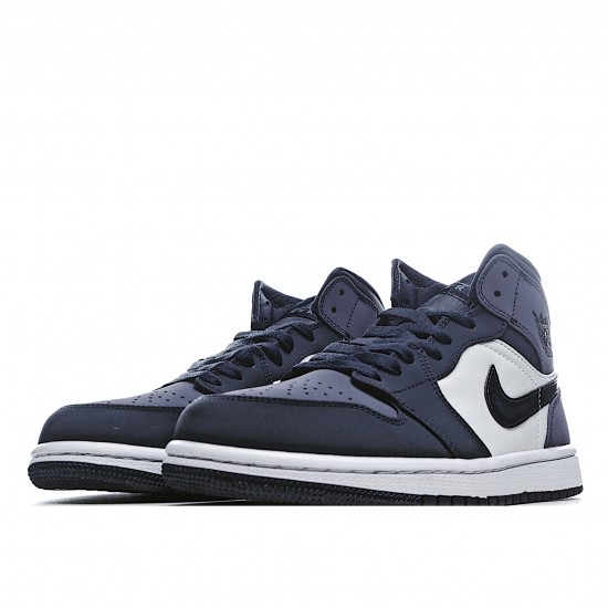 Air Jordan 1 Mid Obsidian Sanded Nachový Jordan B554724 445 AJ1 teniska Pánské a dámské Nachový Bílý Černá