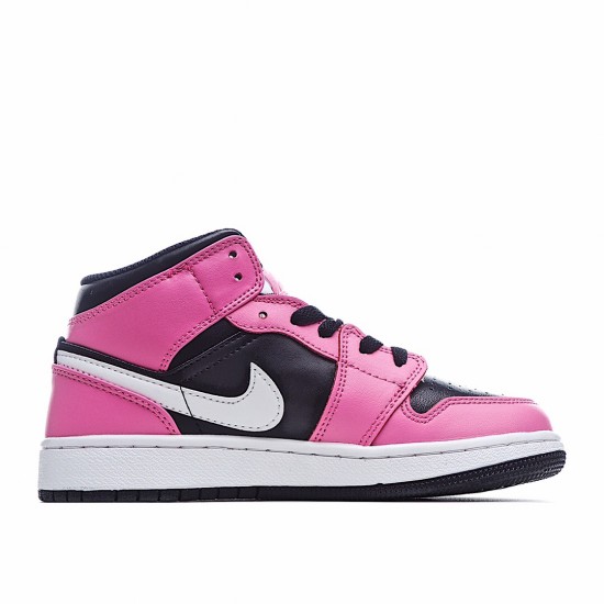 Air Jordan 1 Mid Růžovýsicle Pánské a dámské Růžový Bílý Černá AJ1 teniska Jordan