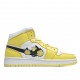 Air Jordan 1 Mid Rose Patch AV5174 700 AJ1 teniska Pánské a dámské Žlutá Bílý Jordan