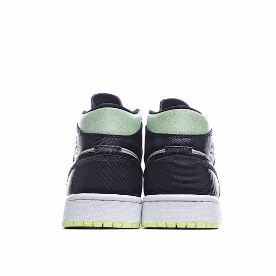 Air Jordan 1 Mid SE Černá Barely Volt CV5276 003 AJ1 teniska Zelená Černá Pánské a dámské Jordan