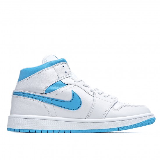 Air Jordan 1 Mid UNC Bílý Modrý BQ6472 114 AJ1 teniska Jordan