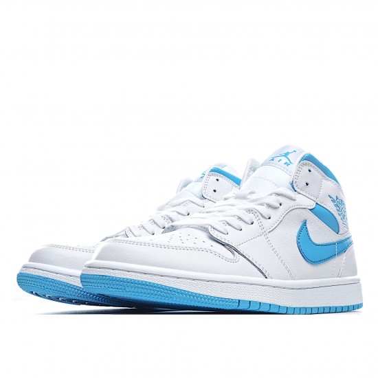 Air Jordan 1 Mid UNC Bílý Modrý BQ6472 114 AJ1 teniska Jordan