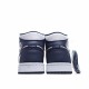 Air Jordan 1 Mid Bílý Metallic Zlato Obsidian Jordan 554724 174 AJ1 teniska Pánské a dámské Modrý Bílý