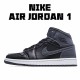 Air Jordan 1 Mid Černá Dark Šedá Jordan 554725 041 AJ1 teniska Pánské a dámské Černá Šedá