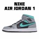 Air Jordan 1 Mid Šedá Aqua 554724 063 Šedá Zelená Pánské a dámské AJ1 teniska Jordan