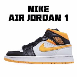 Air Jordan 1 Mid Laser oranžový Černá CV5276 107 AJ1 teniska Pánské a dámské Jordan 