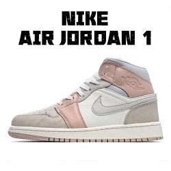 Air Jordan 1 Mid Milan CV3044 100 AJ1 teniska Pánské a dámské Hnědý Bílý Jordan 