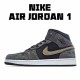 Air Jordan 1 Mid Military Olive BQ6472 030 AJ1 teniska Šedá Černá Zlato Pánské a dámské Jordan