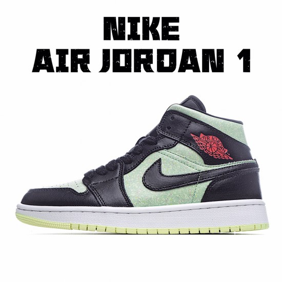 Air Jordan 1 Mid SE Černá Barely Volt CV5276 003 AJ1 teniska Zelená Černá Pánské a dámské Jordan