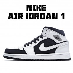 Air Jordan 1 Mid Tuxedo Černá Bílý 554724 113 AJ1 teniska Pánské a dámské Jordan 