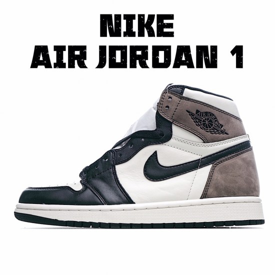 Air Jordan 1 Retro Og Dark Mocha Černá Bílý Jordan 555088 105 AJ1 teniska Pánské a dámské