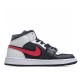 Air Jordan 1 Mid Černá Chile Červené Bílý 554724-075 Pánské a dámské AJ1 teniska Jordan