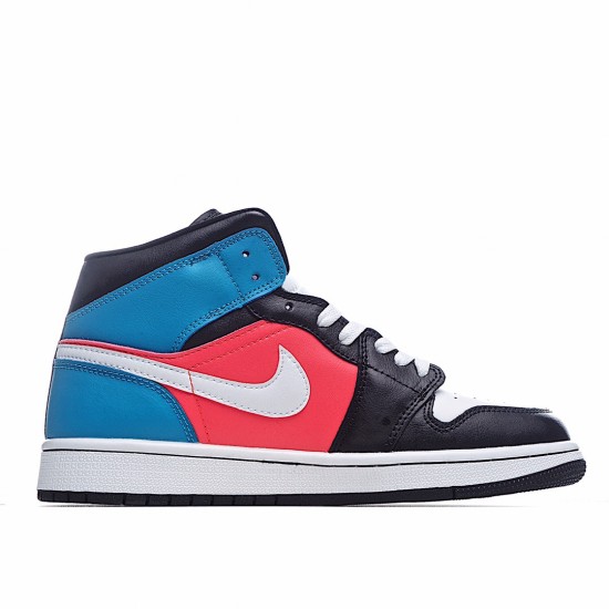 Air Jordan 1 Mid Černá Bílý Červené Modrý CV4891-001 Pánské a dámské AJ1 teniska Jordan