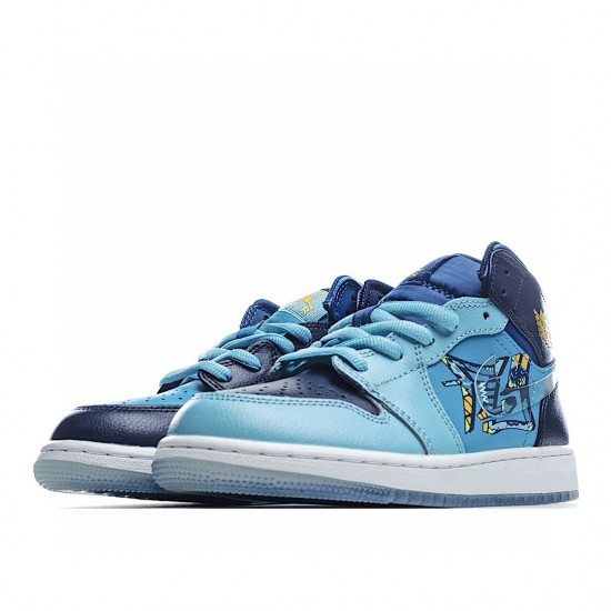 Air Jordan 1 Mid Fly Modrý BV7446-400 dámskés AJ1 teniska Jordan