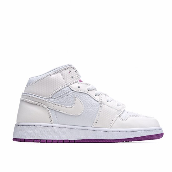 Air Jordan 1 Mid Nachový Bílý 555112-ID dámskés AJ1 teniska Jordan