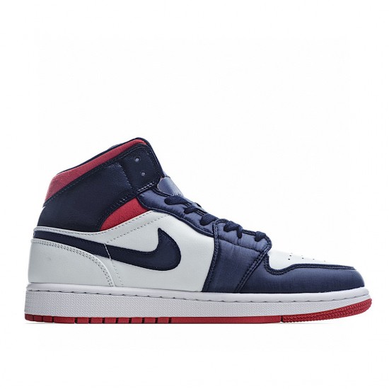 Air Jordan 1 Mid SE USA Červené Bílý Modrý 852542-104 Pánské a dámské AJ1 teniska Jordan