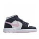 Air Jordan 1 Mid Bílý Černá SvětloArctic Růžový 555112-103 dámskés AJ1 teniska Jordan