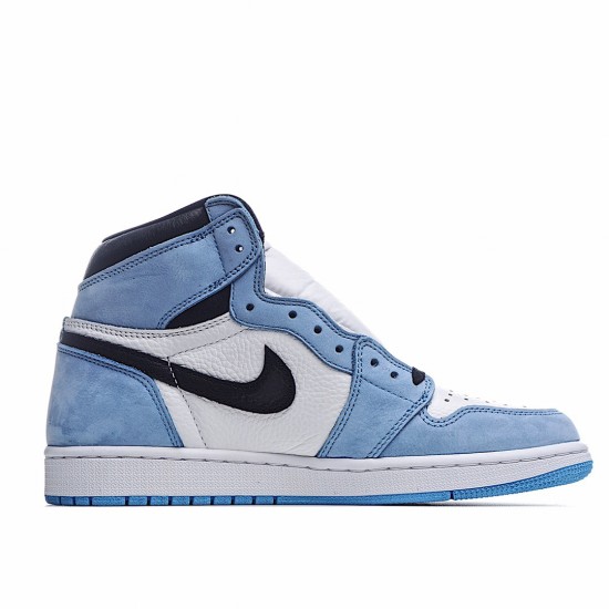 Air Jordan 1 Retro High Bílý University Modrý Černá 555088-134 Pánskés AJ1 teniska Jordan