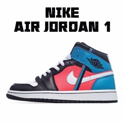 Air Jordan 1 Mid Černá Bílý Červené Modrý CV4891-001 Pánské a dámské AJ1 teniska Jordan