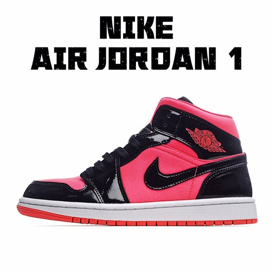 Air Jordan 1 Mid Hot Punch Černá BQ6472-600 Pánské a dámské AJ1 teniska Jordan