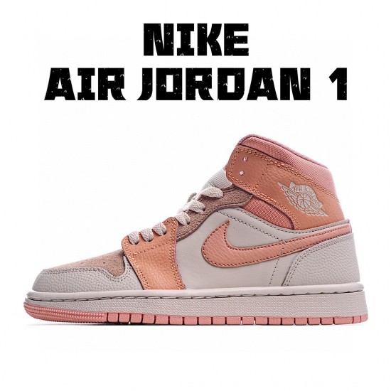 Air Jordan 1 Mid Růžový LtRůžový DH4270-800 dámskés AJ1 teniska Jordan