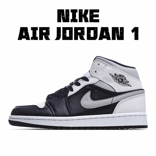 Air Jordan 1 Mid Bílý Shadow 554724-073 Pánské a dámské AJ1 teniska Jordan